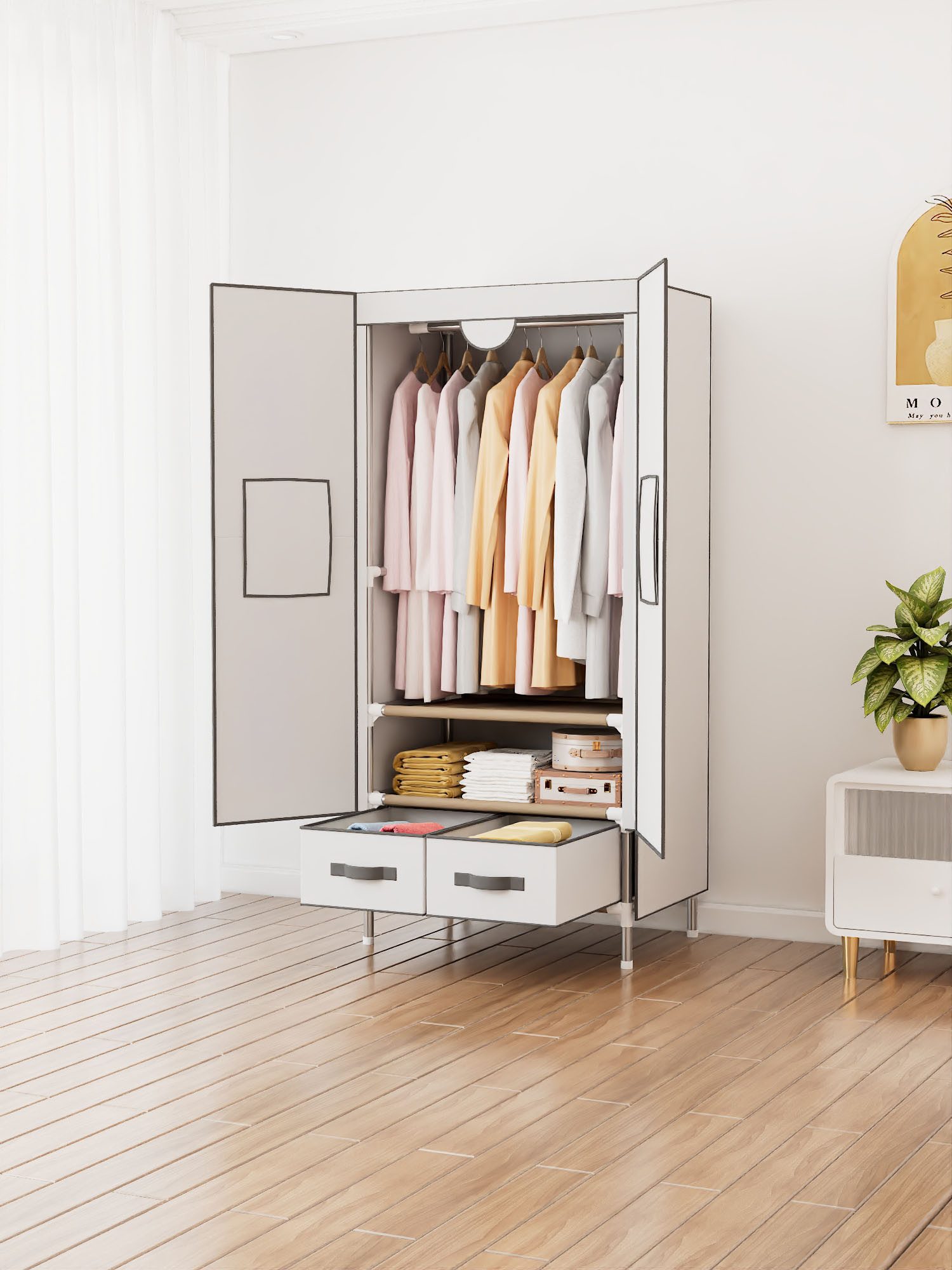 INOSIGN Kleiderschrank Stockholm Stoffkleiderschrank Bestseller in günstig online kaufen