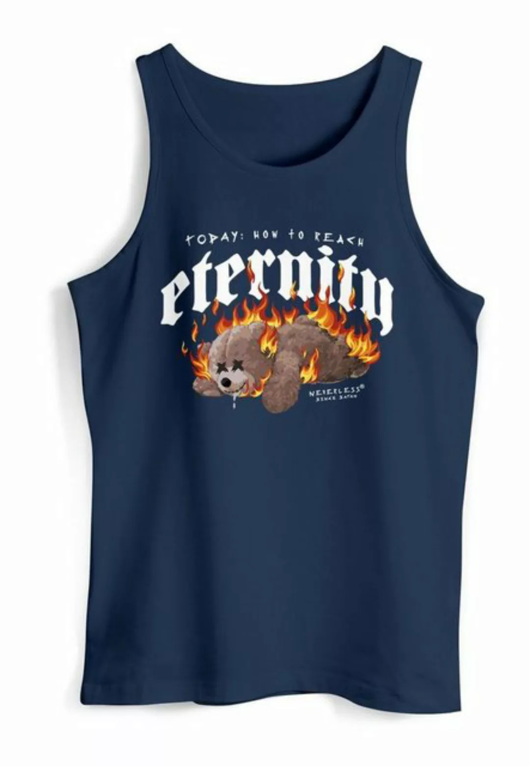 Neverless Tanktop Herren Tank-Top Print Aufdruck Eternity Bär Teddy Sarkasm günstig online kaufen