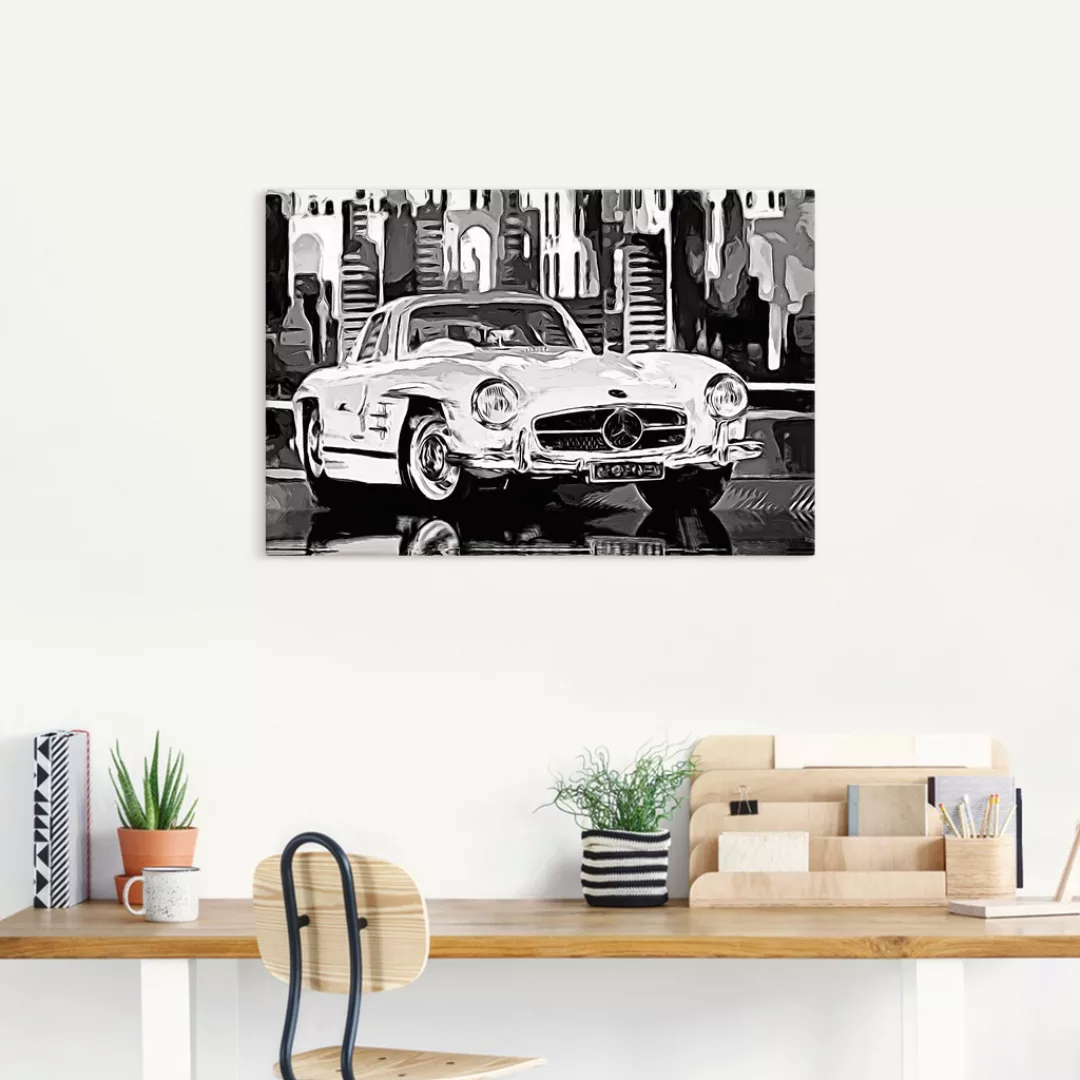 Artland Wandbild "300 SL Flügeltürer", Auto, (1 St.) günstig online kaufen