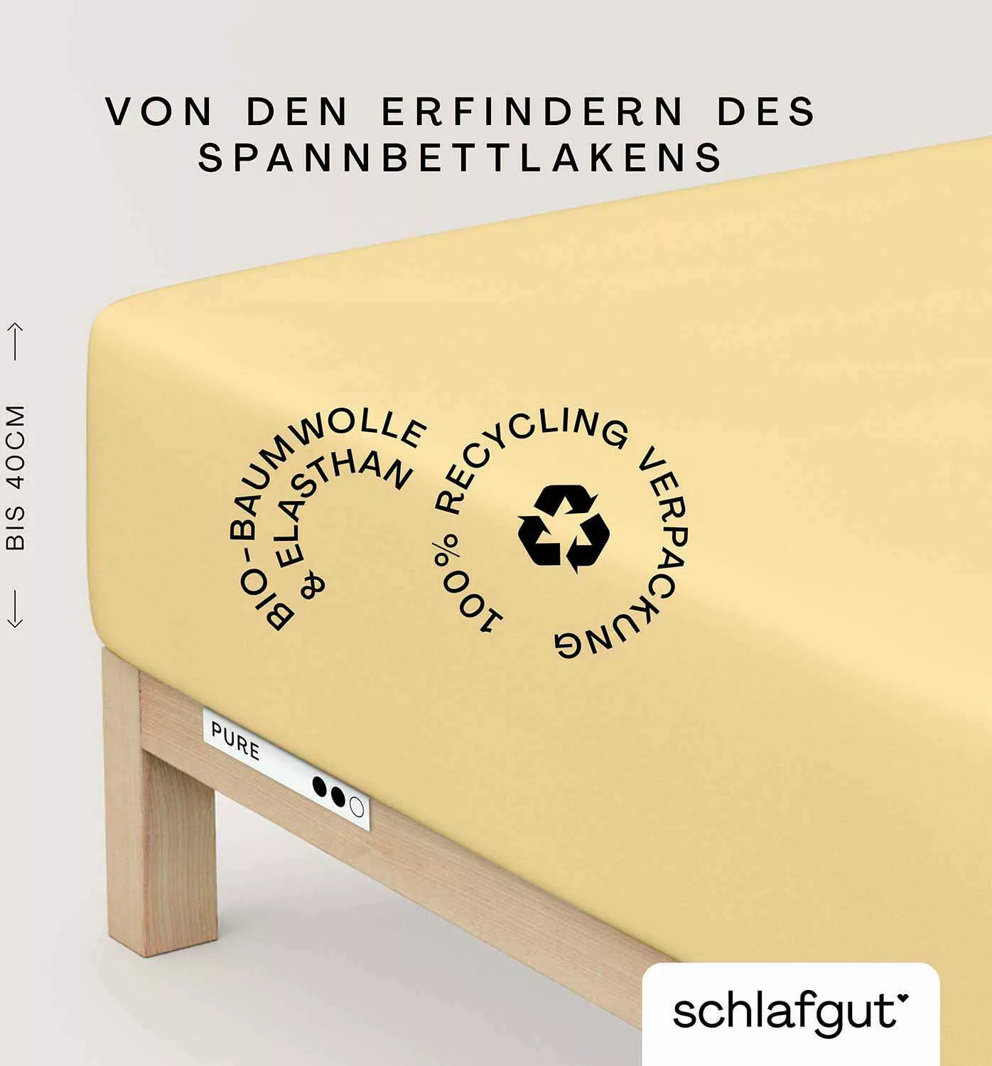 Schlafgut Spannbettlaken PURE BOXSPRING in Gr. günstig online kaufen