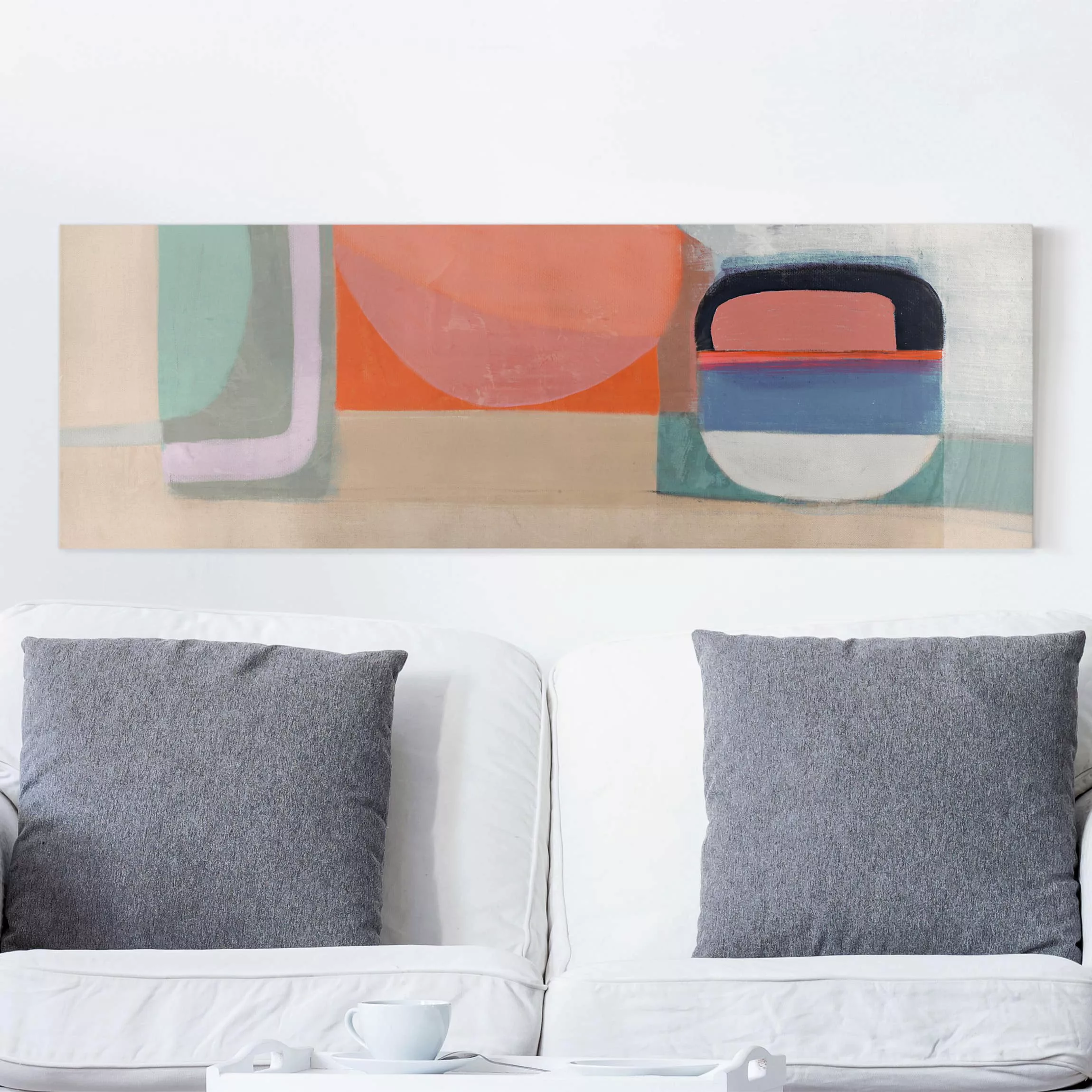 Leinwandbild Abstrakt - Panorama Multiform IV günstig online kaufen