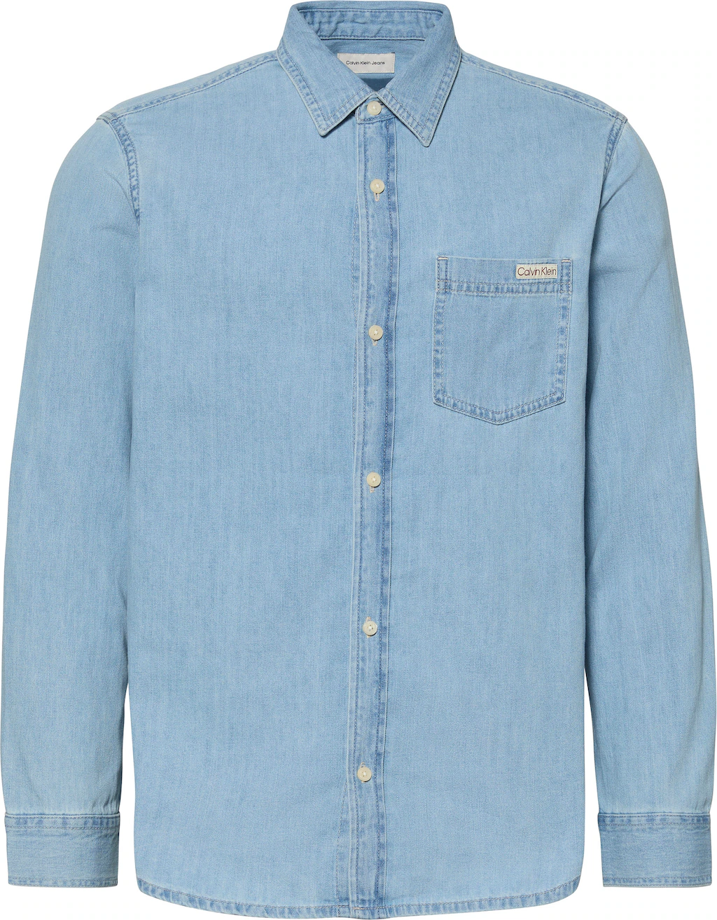 Calvin Klein Jeans Jeanshemd "CASUAL CLASSIC", Mit Rundhalsausschnitt günstig online kaufen