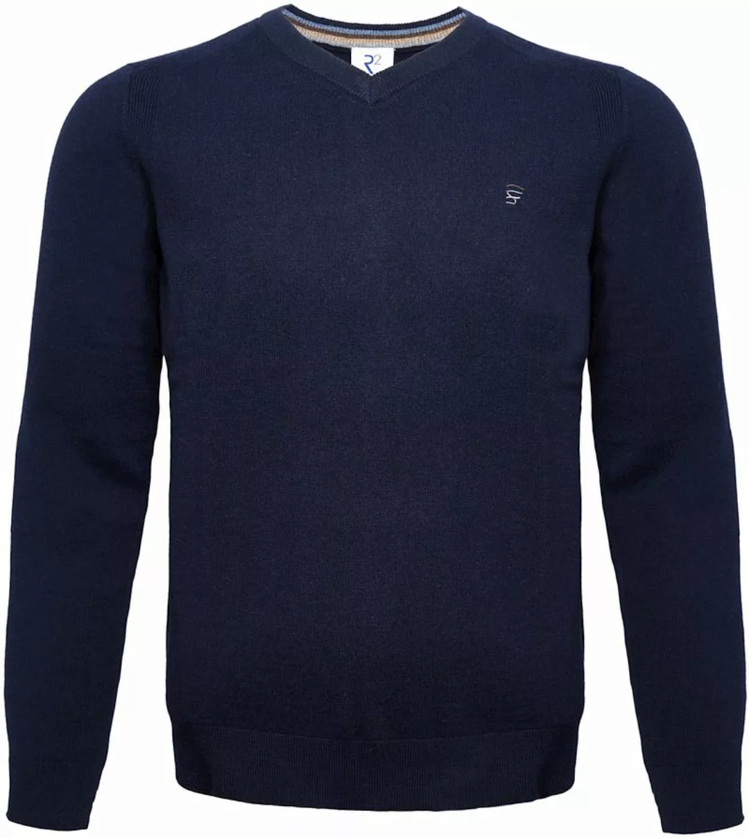 R2 Pullover Merino Wool Navy - Größe 3XL günstig online kaufen