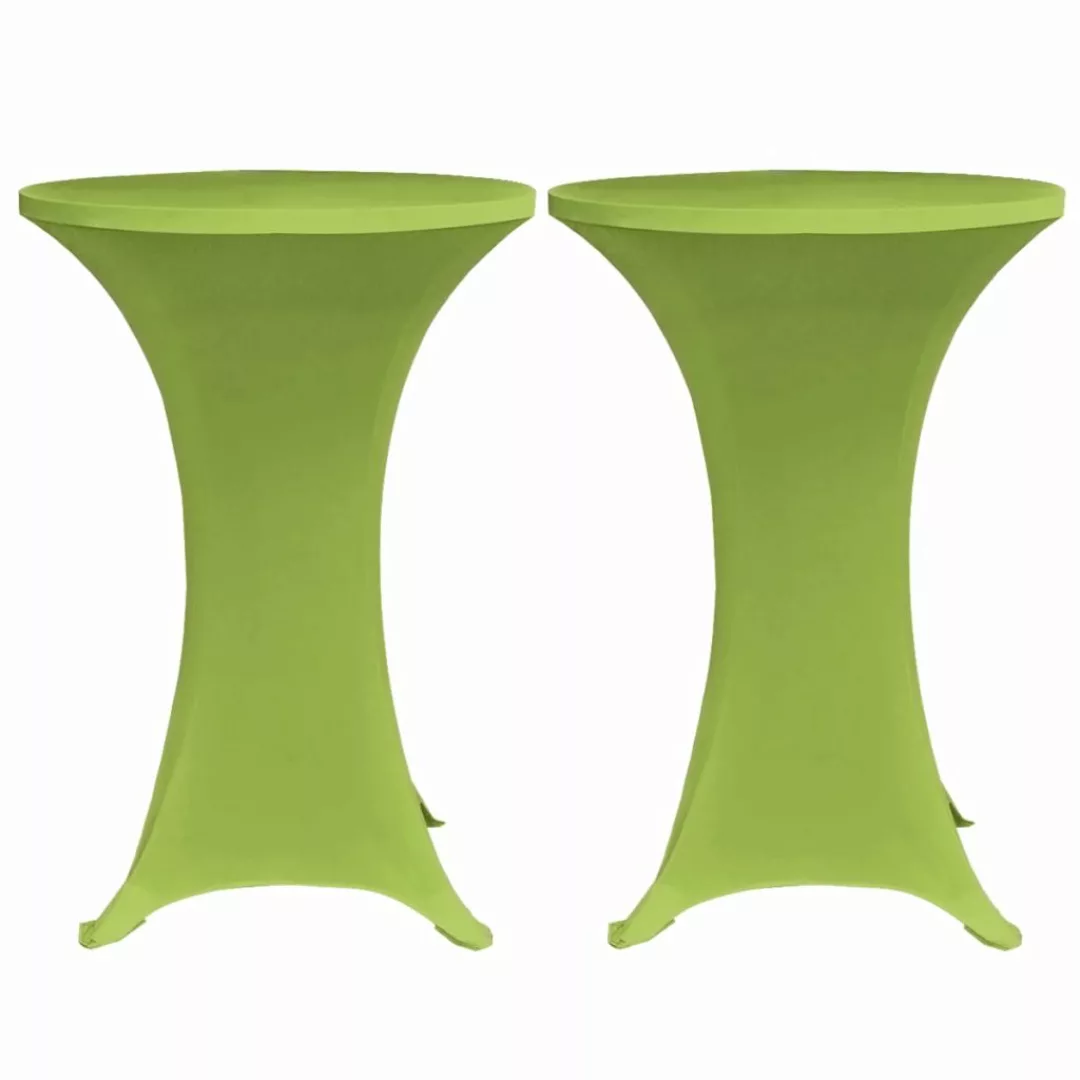 Stretch Tischhusse 2 Stk 70 Cm Grün günstig online kaufen