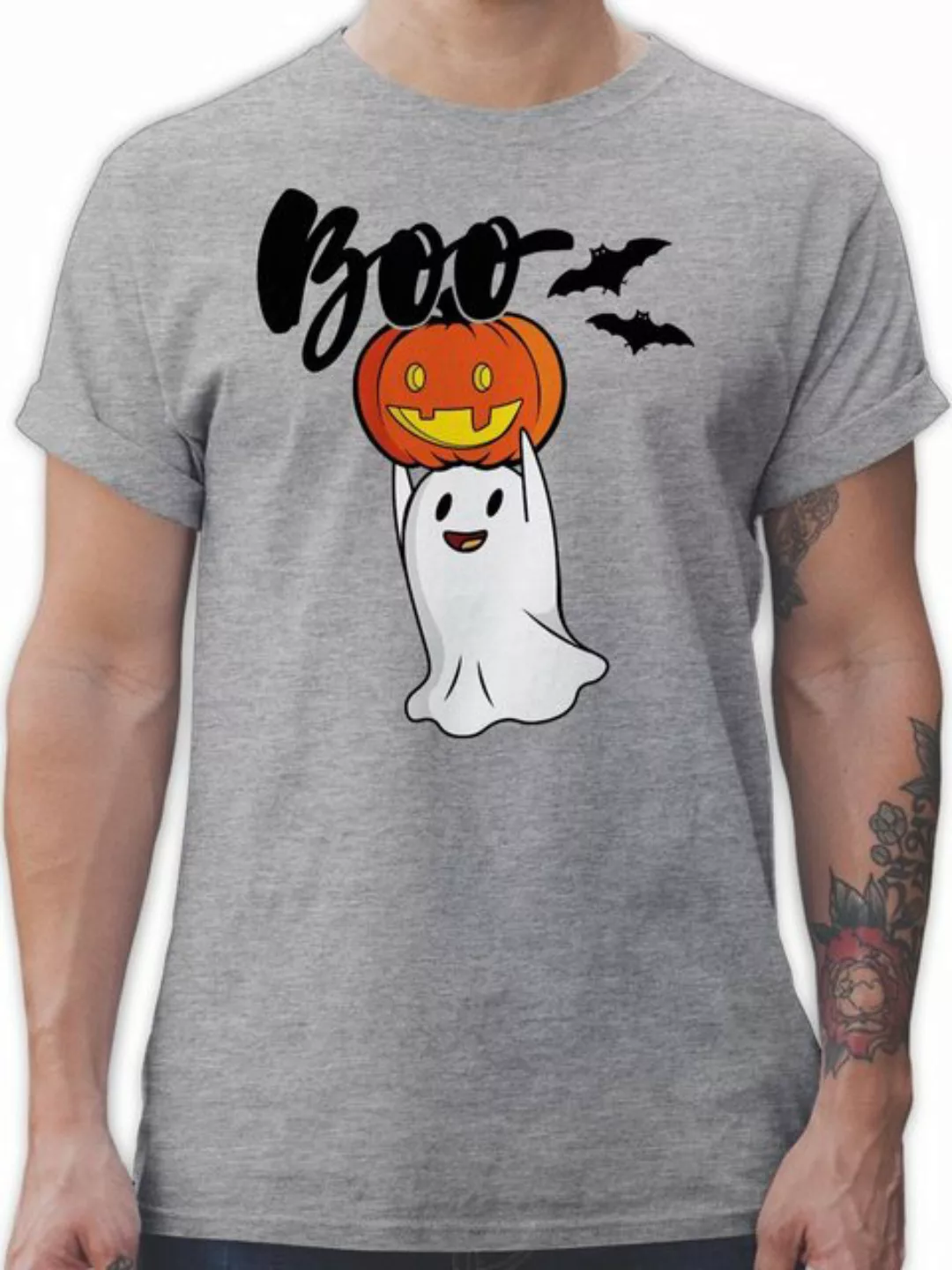 Shirtracer T-Shirt Boo Geist Kürbis Gespenst Gespenster Geister Halloween K günstig online kaufen