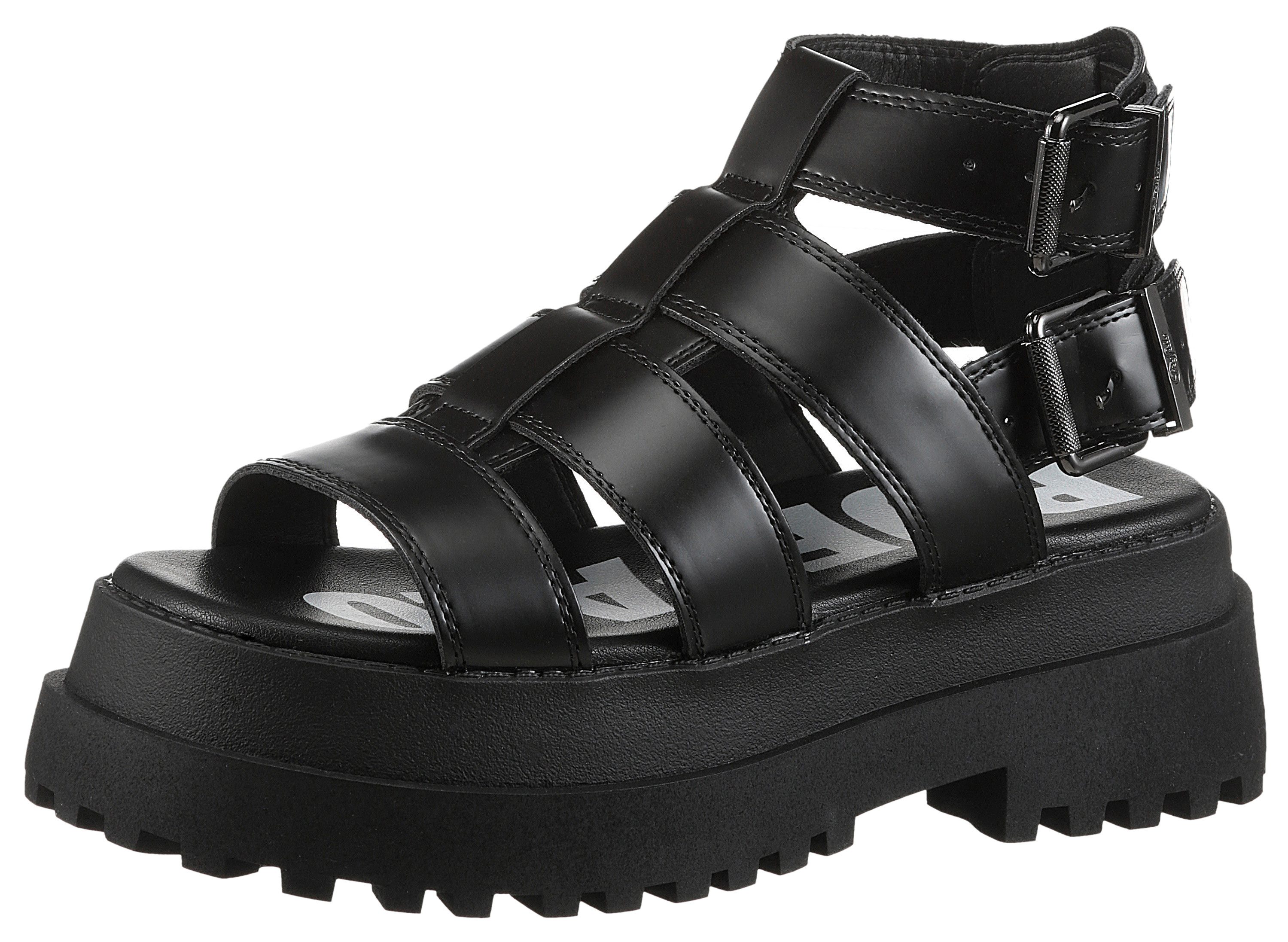Buffalo PLUTO GLD Sandalette, Plateausandale, Festival-Sandale günstig online kaufen