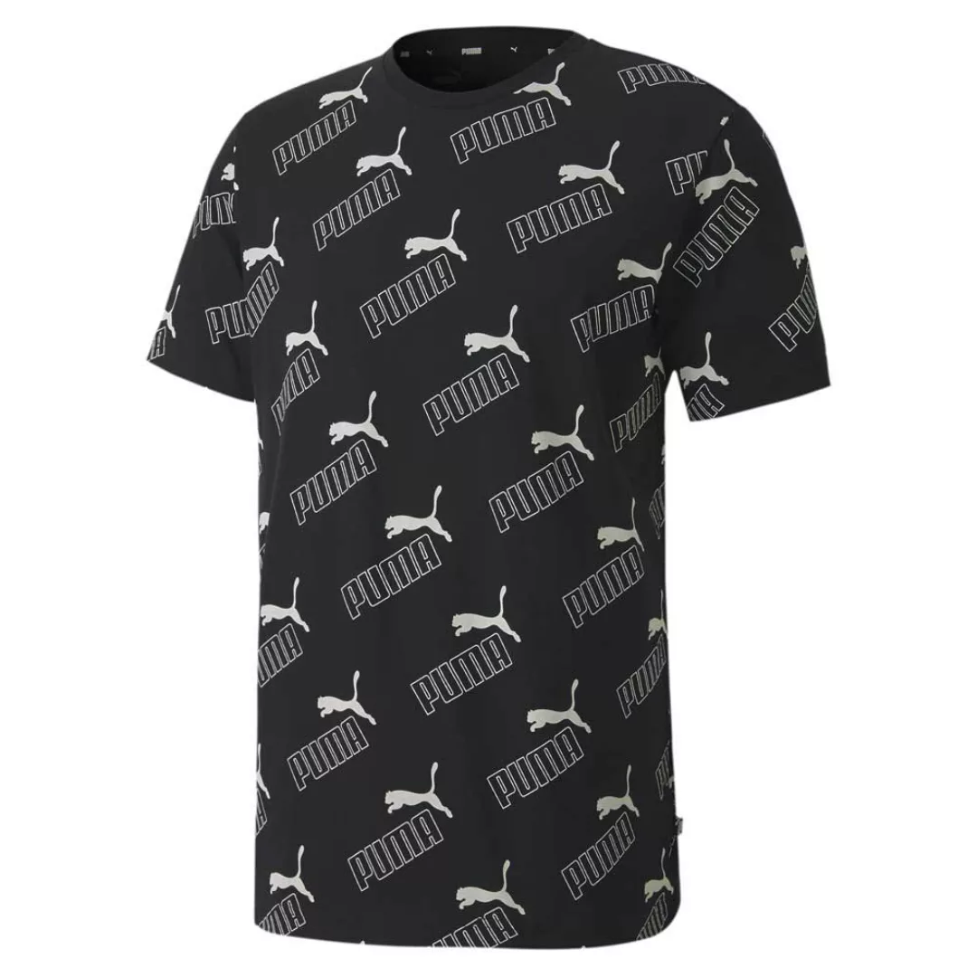 Puma Amplified Allover Print Kurzarm T-shirt L Puma Black günstig online kaufen