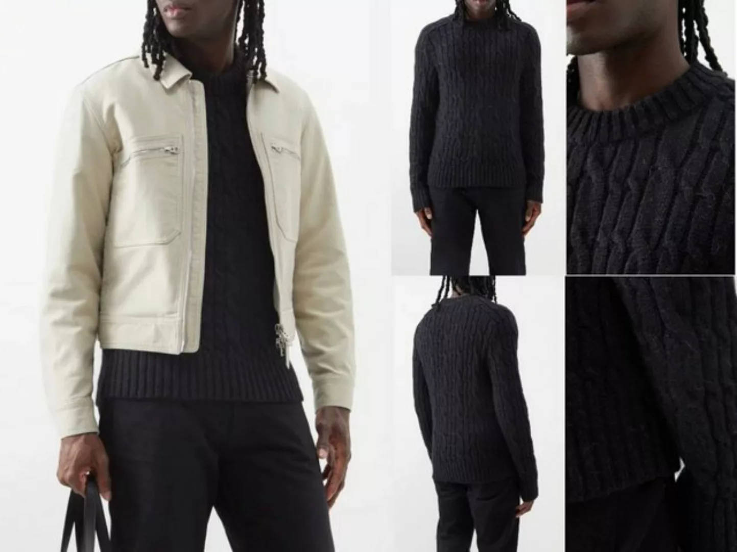 Tom Ford Strickpullover TOM FORD Crew-neck Cable-Knit Sweater Jumper Sweats günstig online kaufen