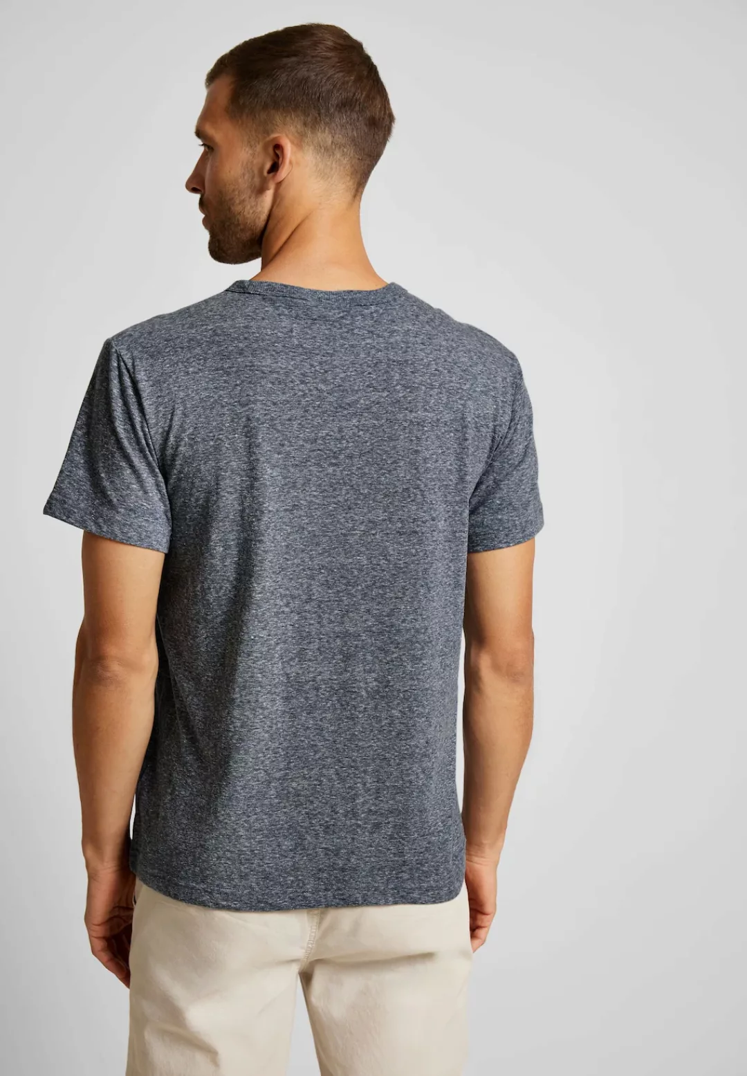 STREET ONE MEN T-Shirt, in Melange Optik günstig online kaufen