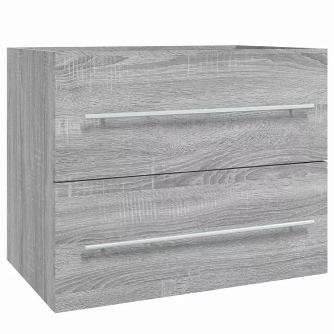 vidaXL Waschbeckenschrank Waschbeckenschrank Grau Sonoma 60x38,5x48 cm Span günstig online kaufen