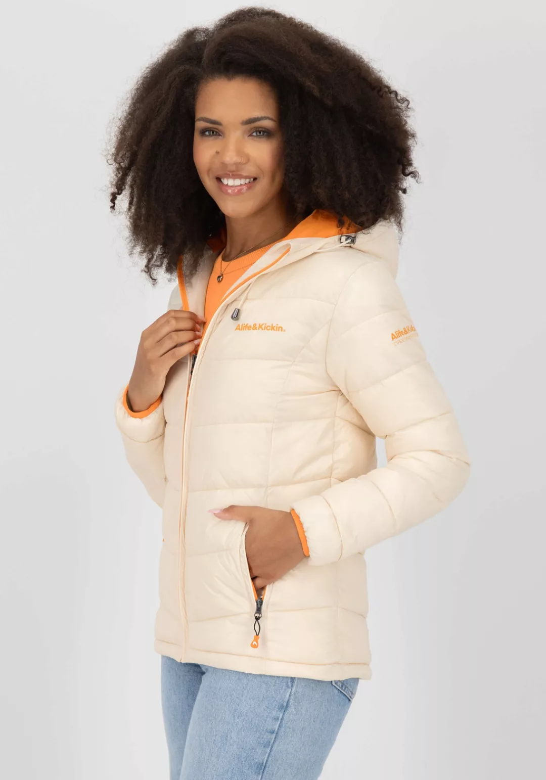 Alife & Kickin Steppjacke AndriaAK leichte, taillierte Übergangsjacke mit b günstig online kaufen