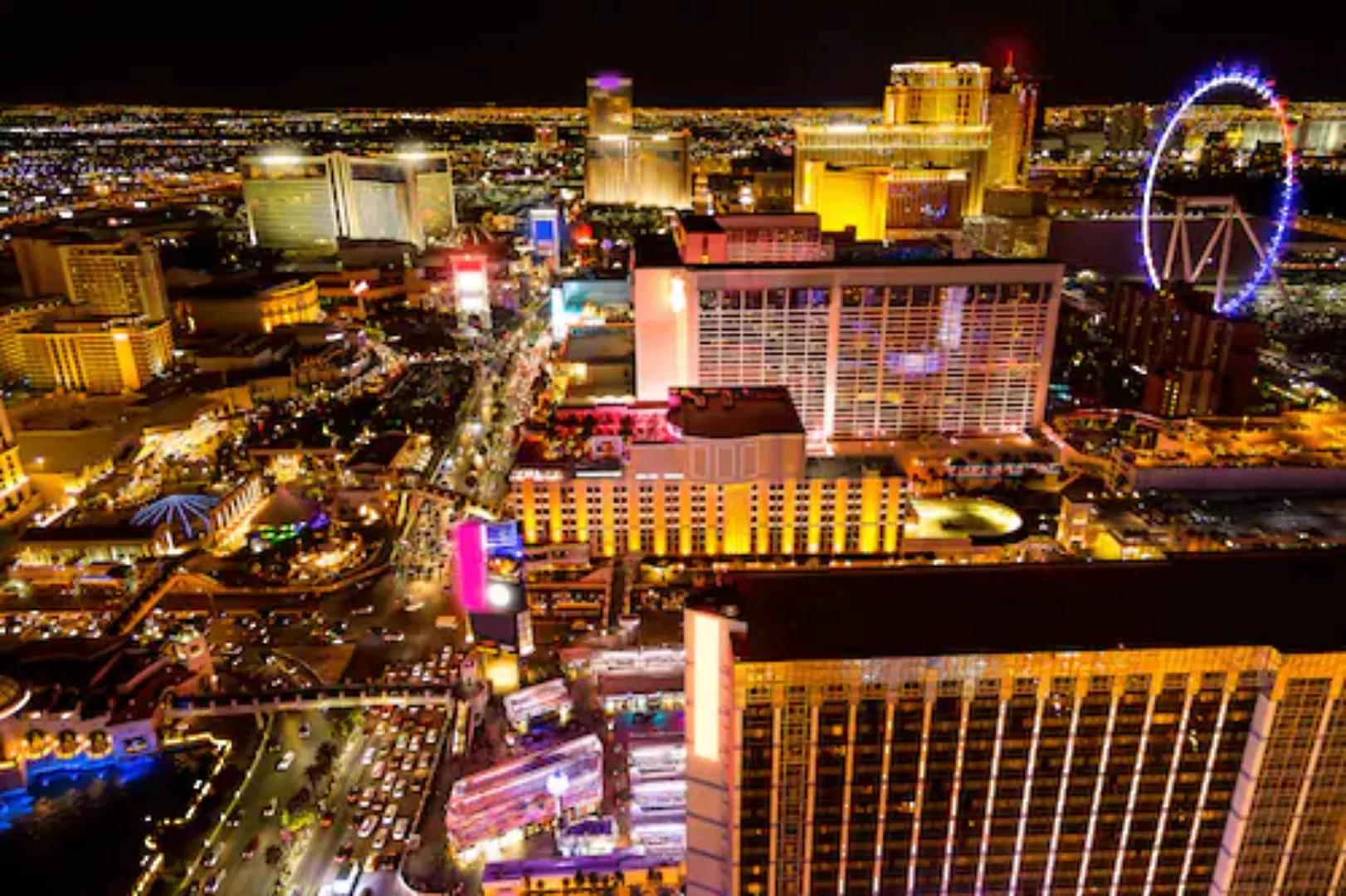 Papermoon Fototapete »Las Vegas bei Nacht« günstig online kaufen