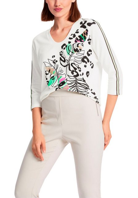 Marc Cain T-Shirt "Sports Animal Crossing" Premium Damenmode Kimono-T-Shirt günstig online kaufen
