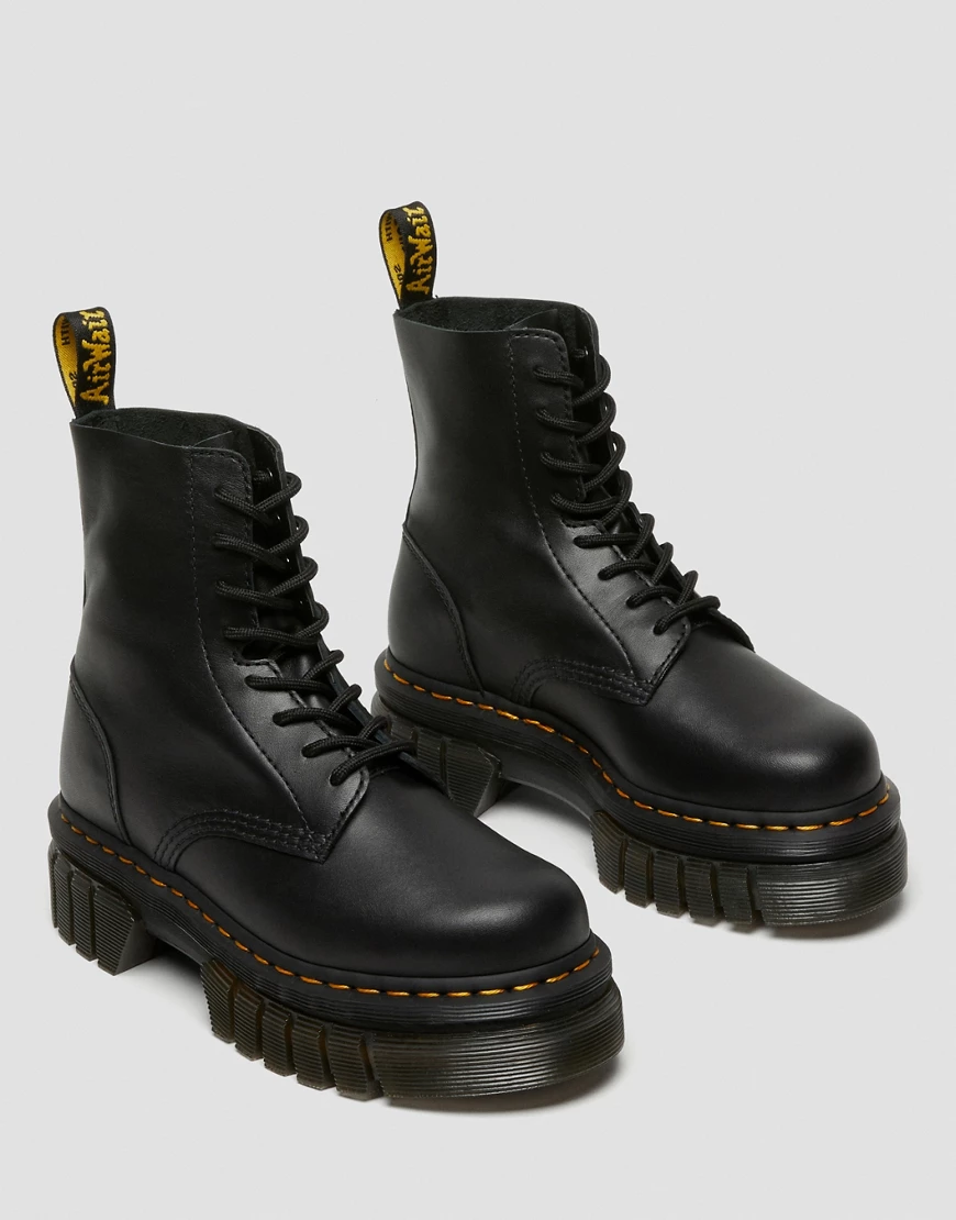 Dr. Martens – Audrick – Stiefel in Schwarz mit 8 Ösen und dicker Sohle günstig online kaufen