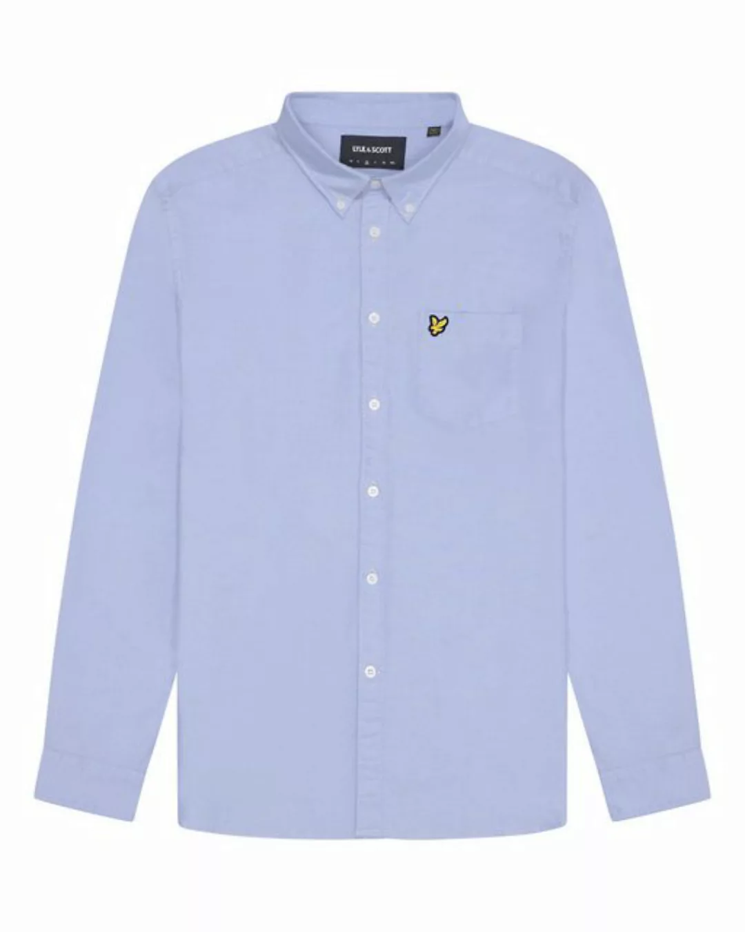 Lyle & Scott Langarmhemd Monochrome Baumwolle günstig online kaufen