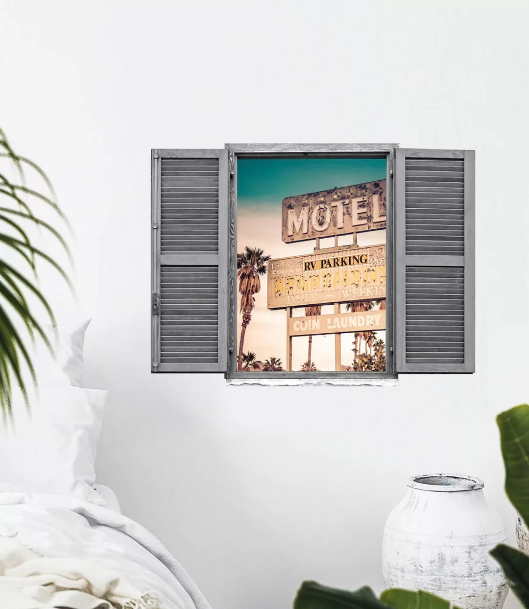 queence Wandtattoo "Motel", (1 St.), Wandsticker, Wandbild, selbstklebend, günstig online kaufen