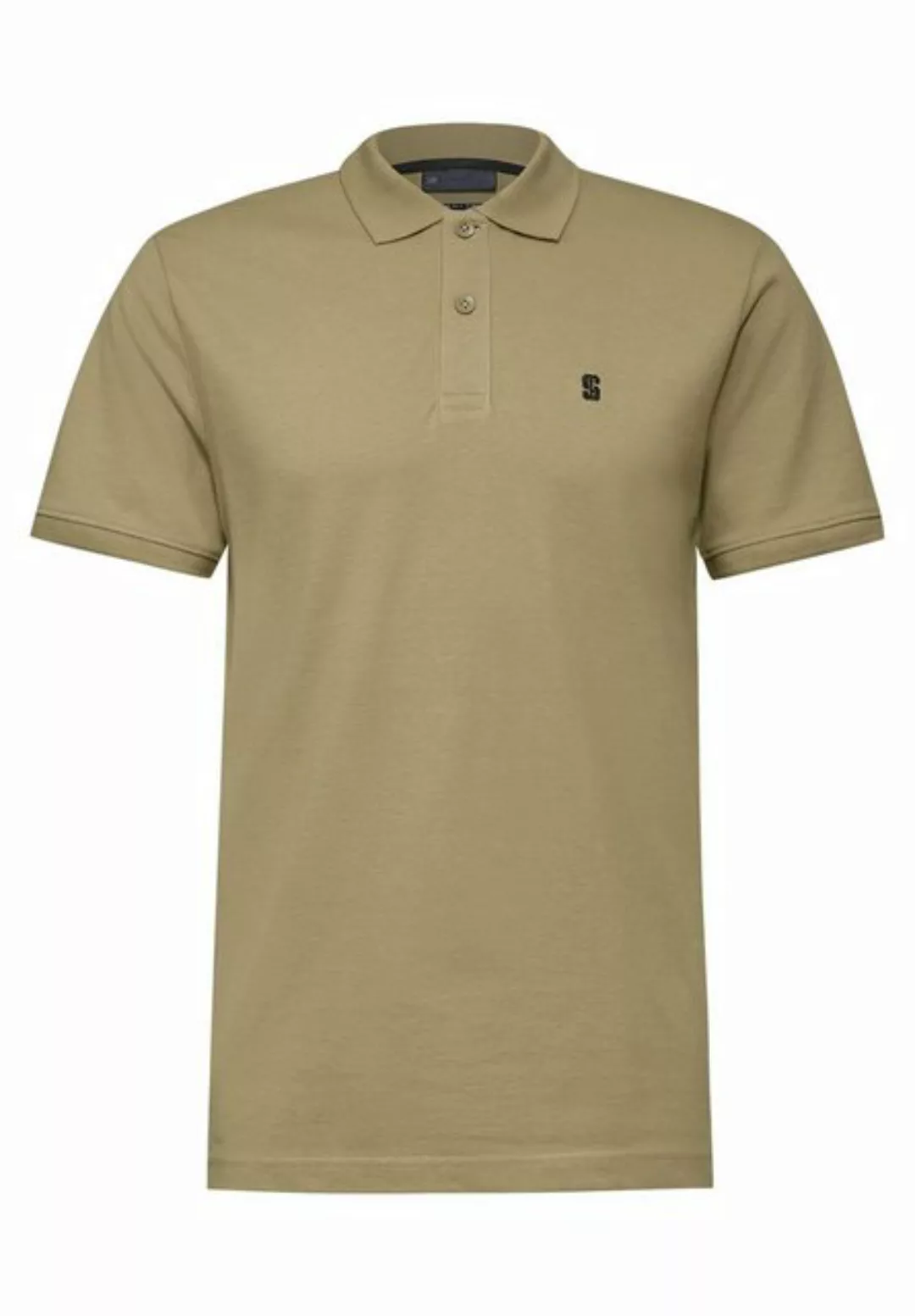 STREET ONE MEN Poloshirt in Unifarbe günstig online kaufen