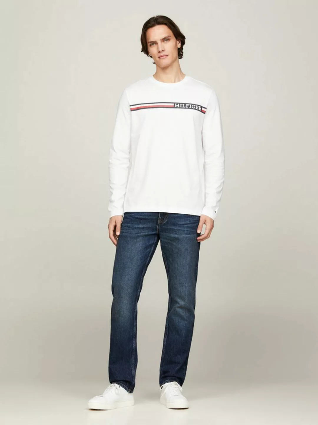 Tommy Hilfiger Longsleeve CHEST STRIPE LS TEE günstig online kaufen