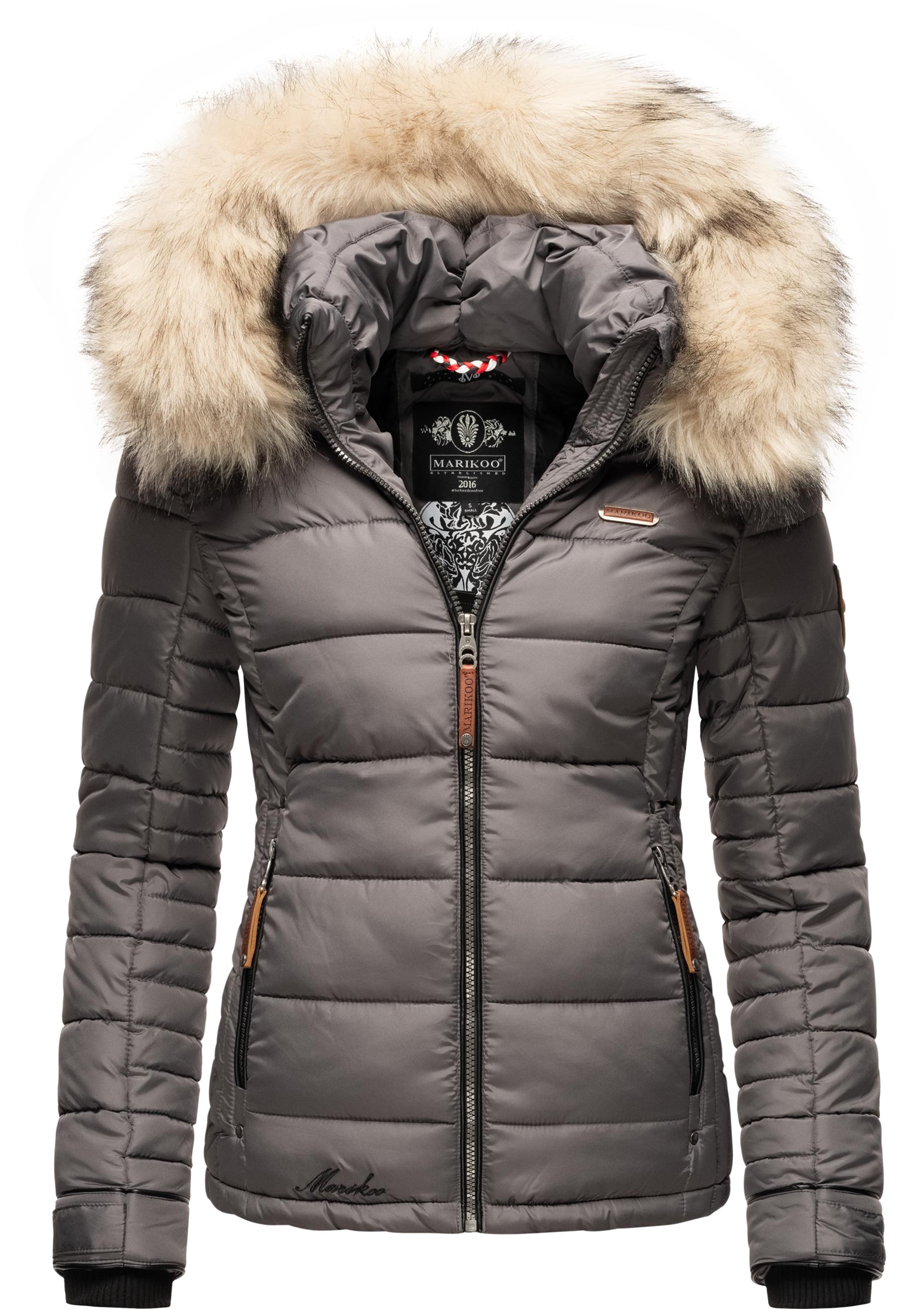 Marikoo Winterjacke "Lerikaa", mit Kapuze, Winter Steppjacke mit abnehmbare günstig online kaufen