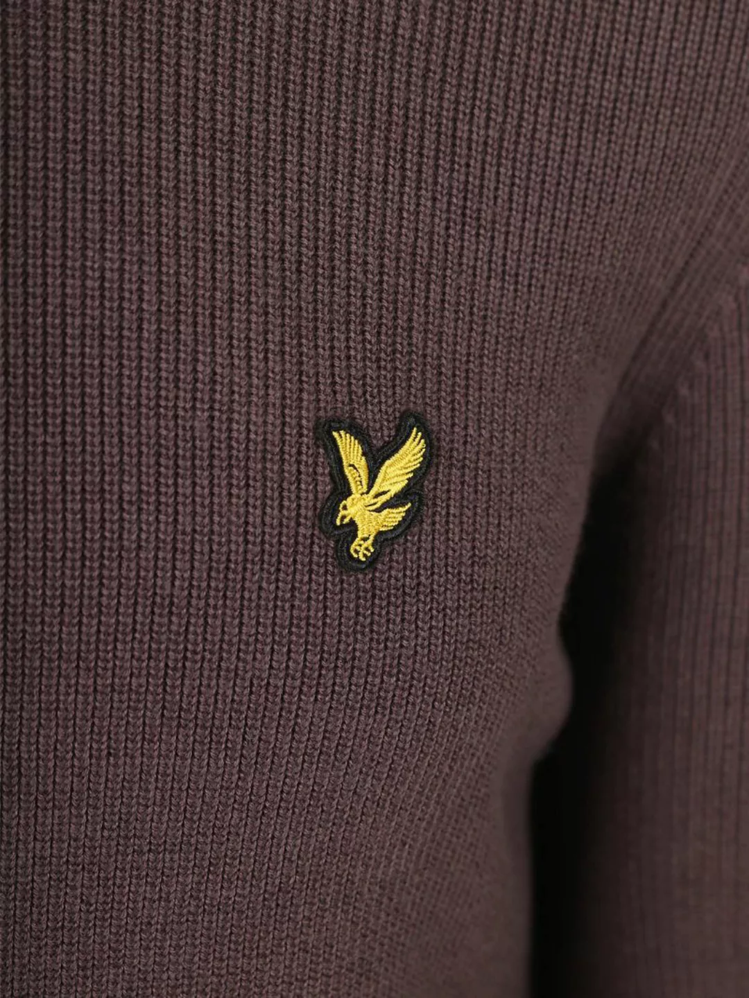Lyle & Scott Rib Pullover Braun - Größe L günstig online kaufen