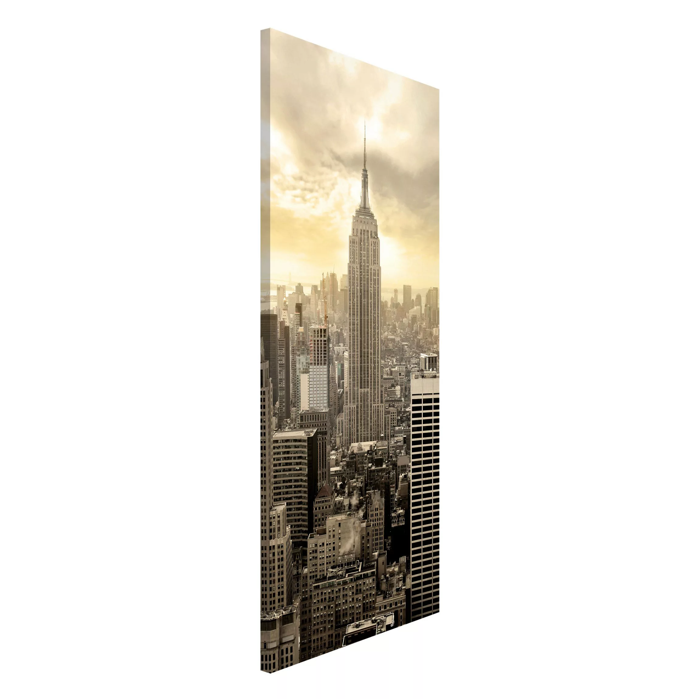 Magnettafel Architektur & Skyline - Hochformat 1:2 Manhattan Dawn günstig online kaufen