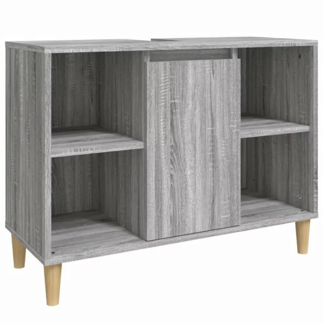 Vidaxl Waschbeckenunterschrank Grau Sonoma 80x33x60 Cm Holzwerkstoff günstig online kaufen