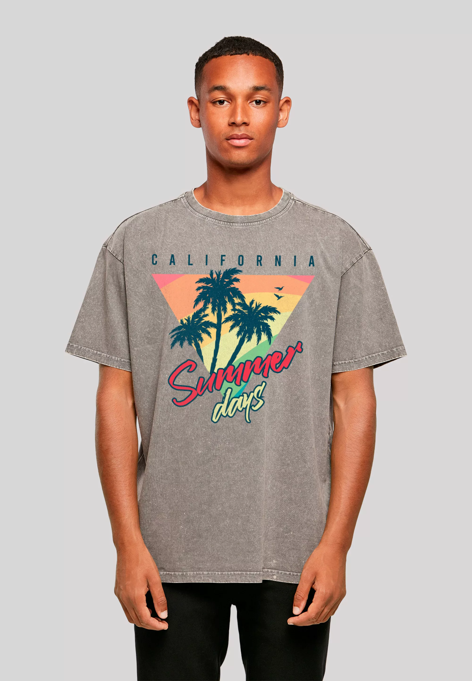 F4NT4STIC T-Shirt "California Palmen Retro", Premium Qualität günstig online kaufen