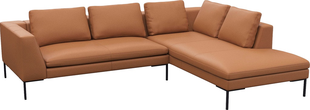 FLEXLUX Ecksofa "Loano, superbequemer Sitzkomfort durch Kaltschaum im Sitz" günstig online kaufen