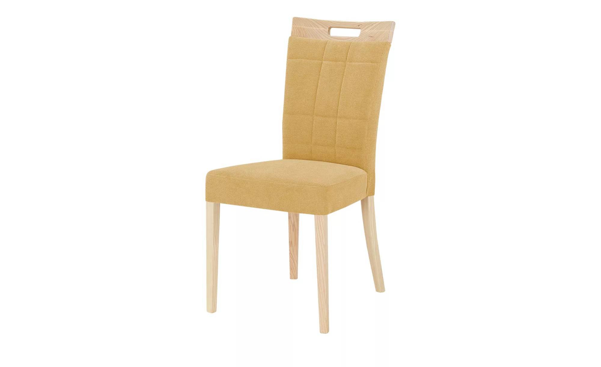 Wohnwert Polsterstuhl  Tasso - gelb - 46,5 cm - 96 cm - 61 cm - Stühle > Es günstig online kaufen