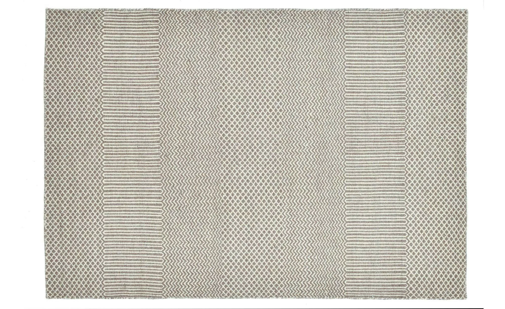 THEKO Wollteppich  Trondheim ¦ beige ¦ Wolle ¦ Maße (cm): B: 65 H: 1 Teppic günstig online kaufen