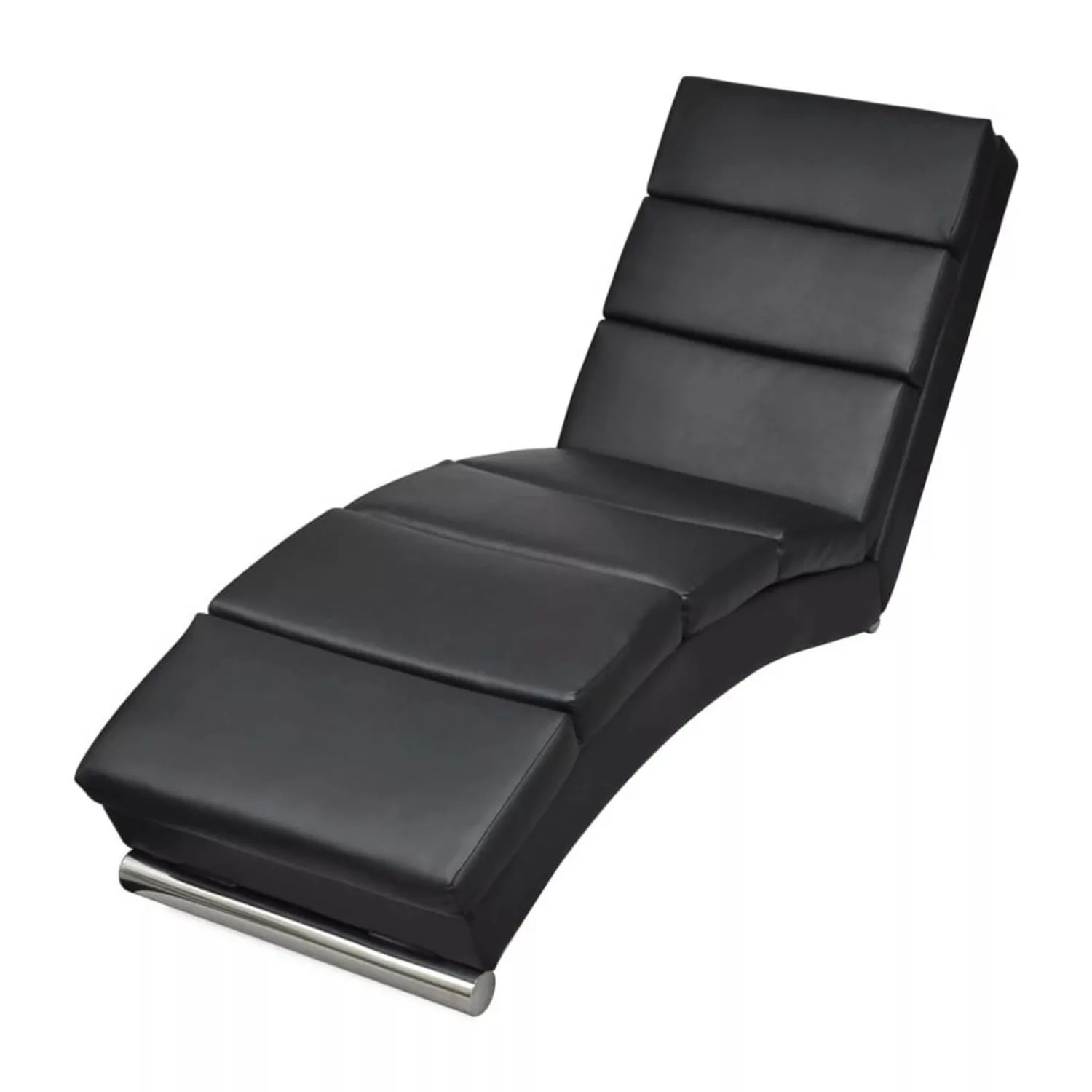 Chaiselongue Schwarz Kunstleder günstig online kaufen