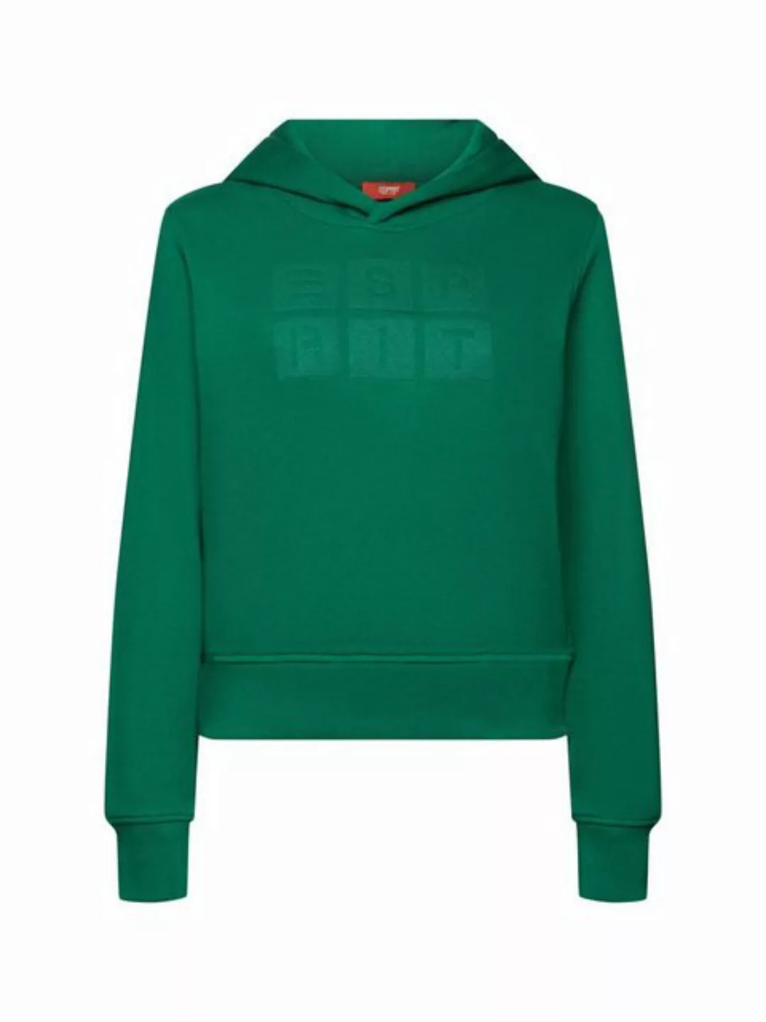 Esprit Sweatshirt Hoodie mit Logostickerei, Bio-Baumwolle (1-tlg) günstig online kaufen