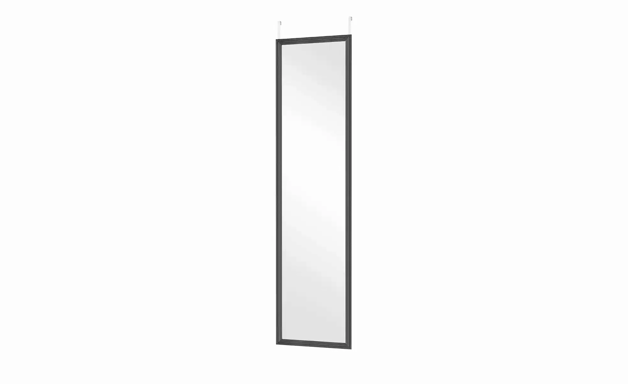 Türhängespiegel  Ballino ¦ schwarz ¦ Glas,Aluminium,Kunststoff ¦ Maße (cm): günstig online kaufen