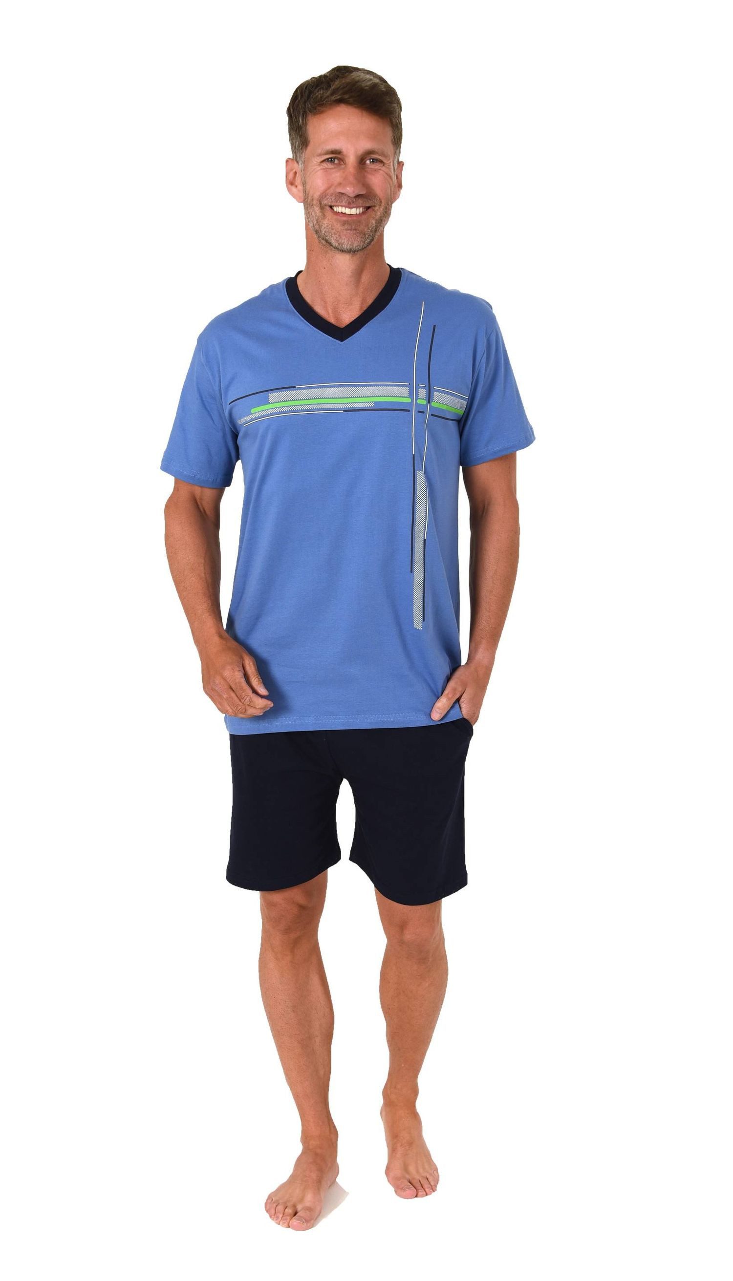 Normann Pyjama Normann Herren Schlafanzug Shorty günstig online kaufen