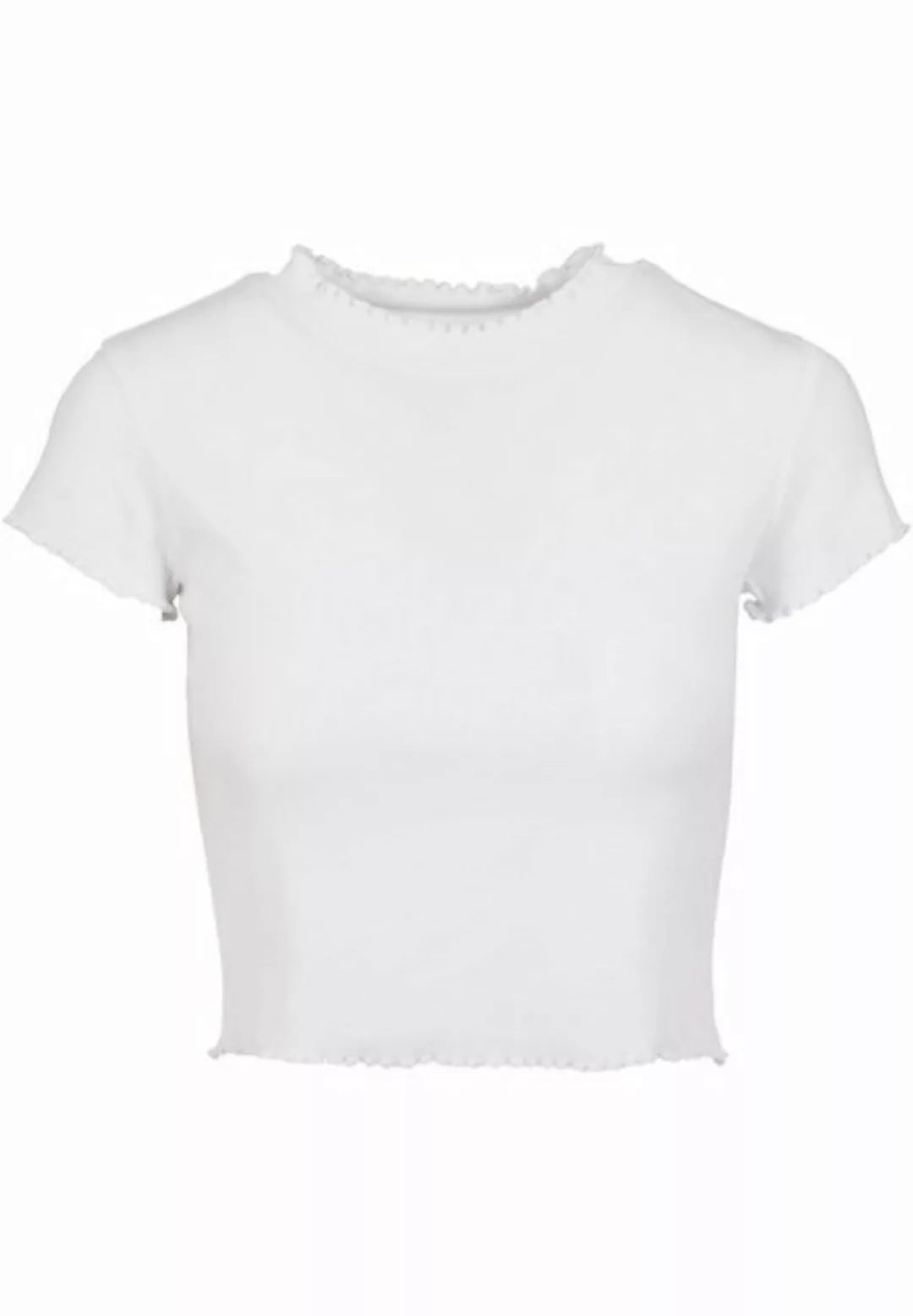 URBAN CLASSICS T-Shirt Urban Classics Damen Ladies Cropped Rib Tee (1-tlg) günstig online kaufen