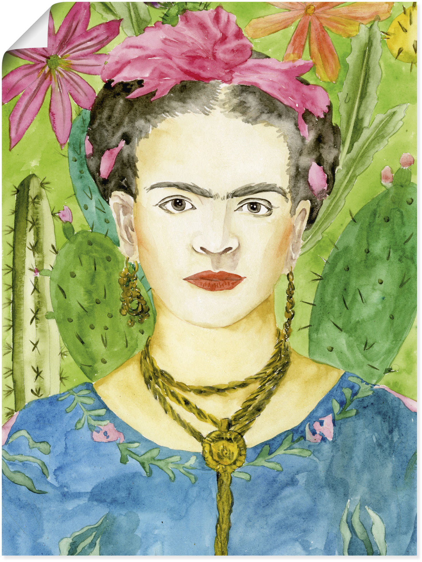Artland Wandbild »Frida Kahlo II«, Bilder von Frauen, (1 St.), als Alubild, günstig online kaufen