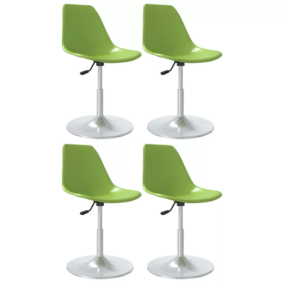 Vidaxl Esszimmerstühle 4 Stk. Drehbar Grün Pp günstig online kaufen