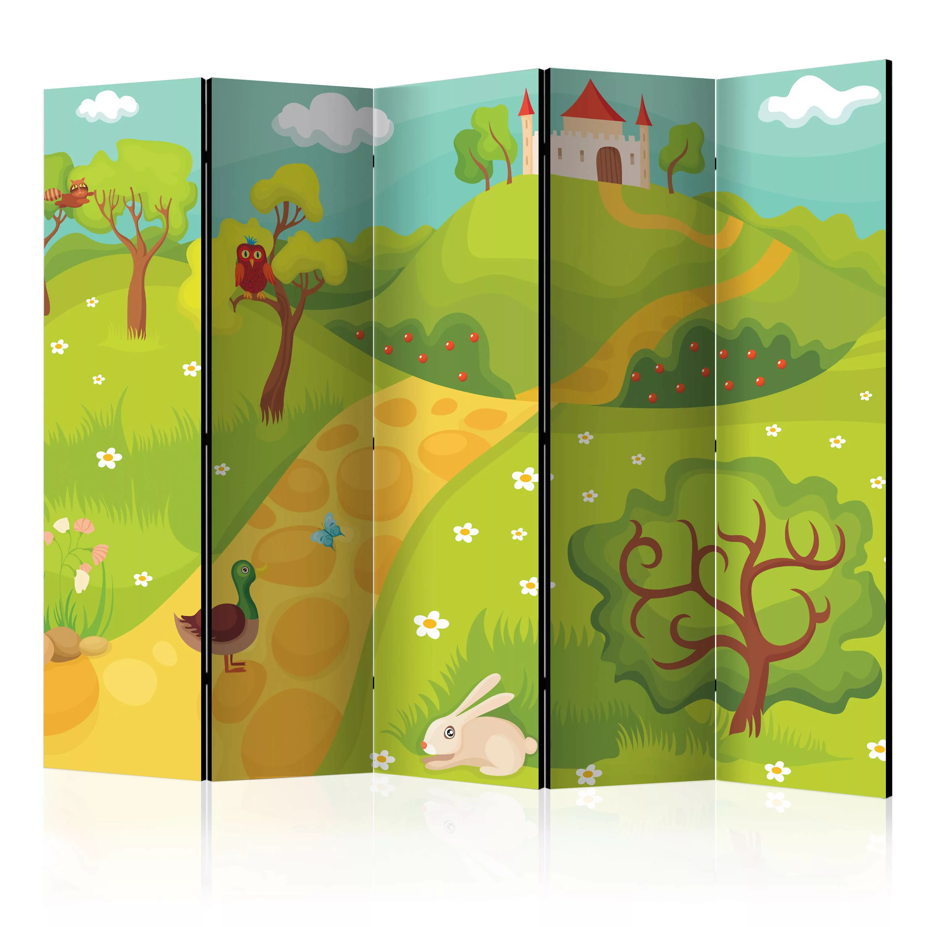 5-teiliges Paravent - A Path To A Magical Castle Ii [room Dividers] günstig online kaufen