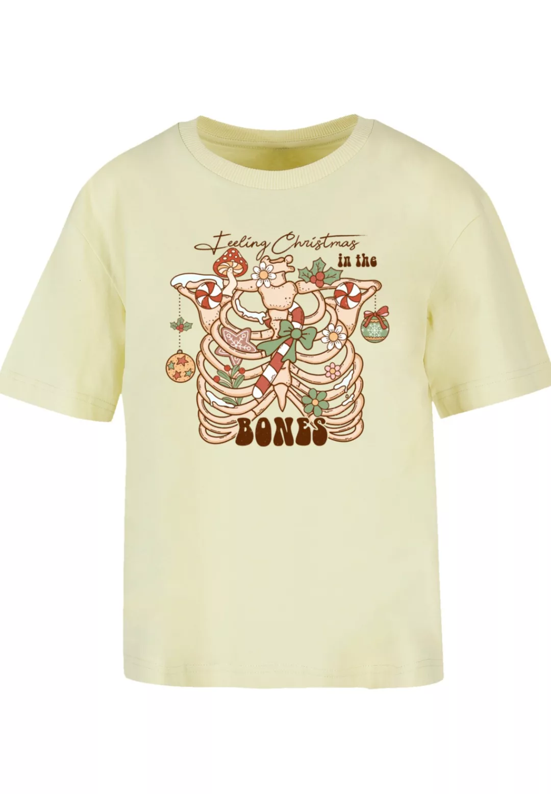 F4NT4STIC T-Shirt "Feeling Weihnachten in the bones", Premium Qualität, Wei günstig online kaufen