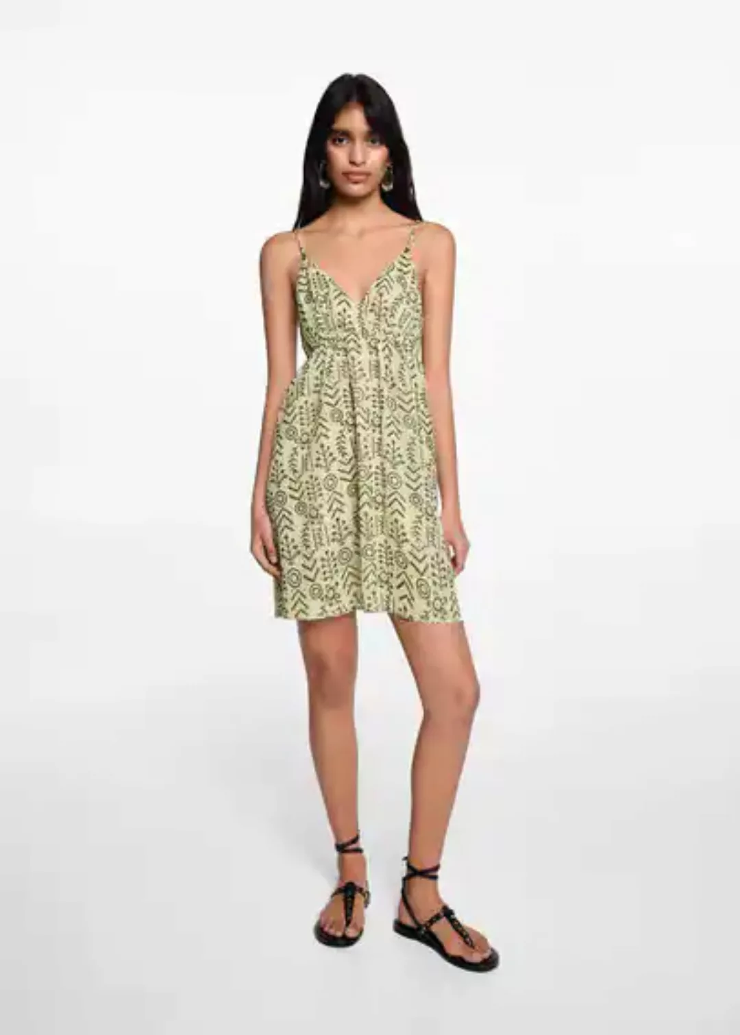 Kleid mit Ethno-Muster günstig online kaufen
