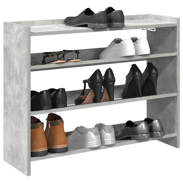 vidaXL Schuhschrank Schuhregal Betongrau 80x25x61,5 cm Holzwerkstoff günstig online kaufen