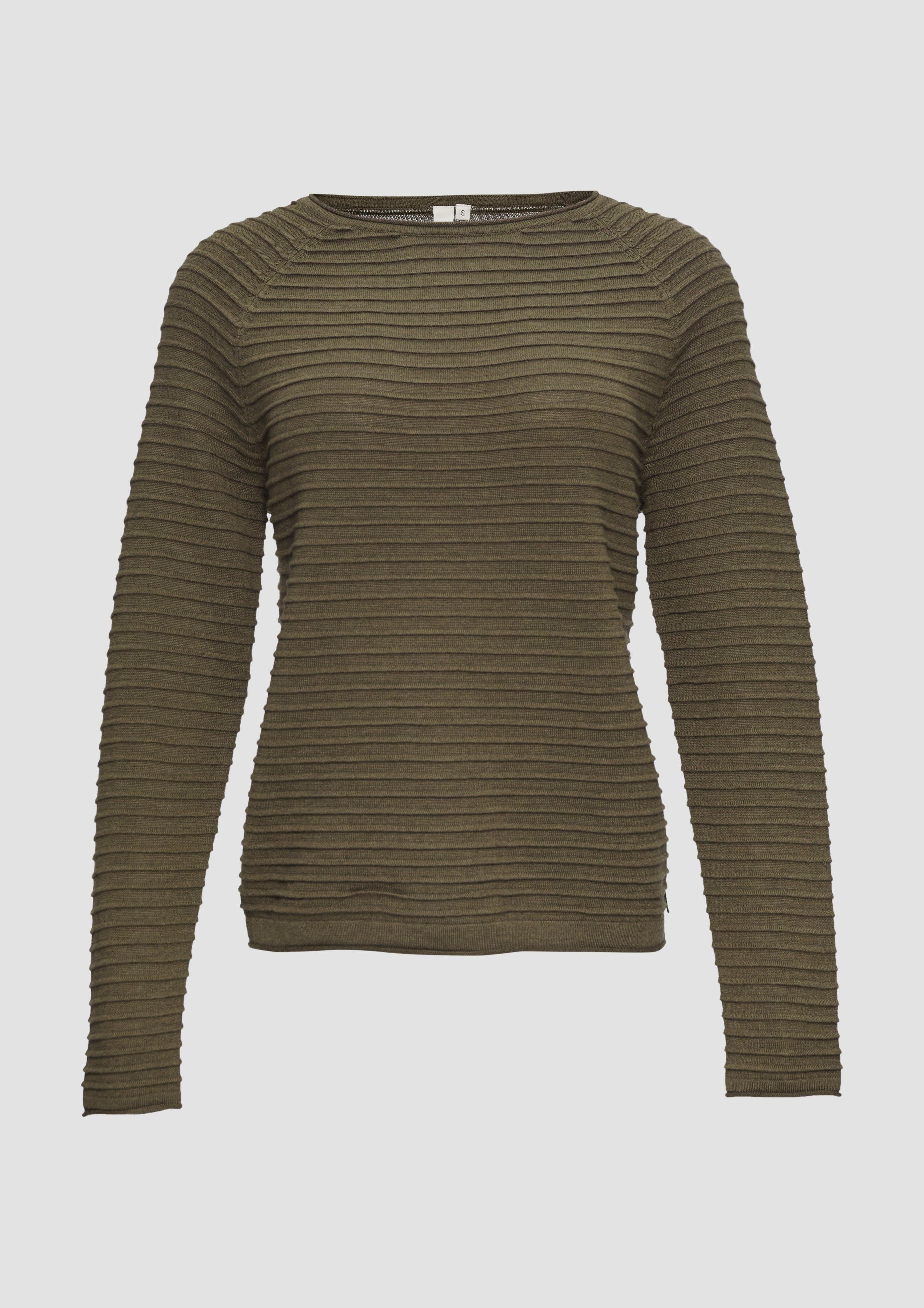 QS Strickpullover Pullover mit Strukturmuster aus günstig online kaufen