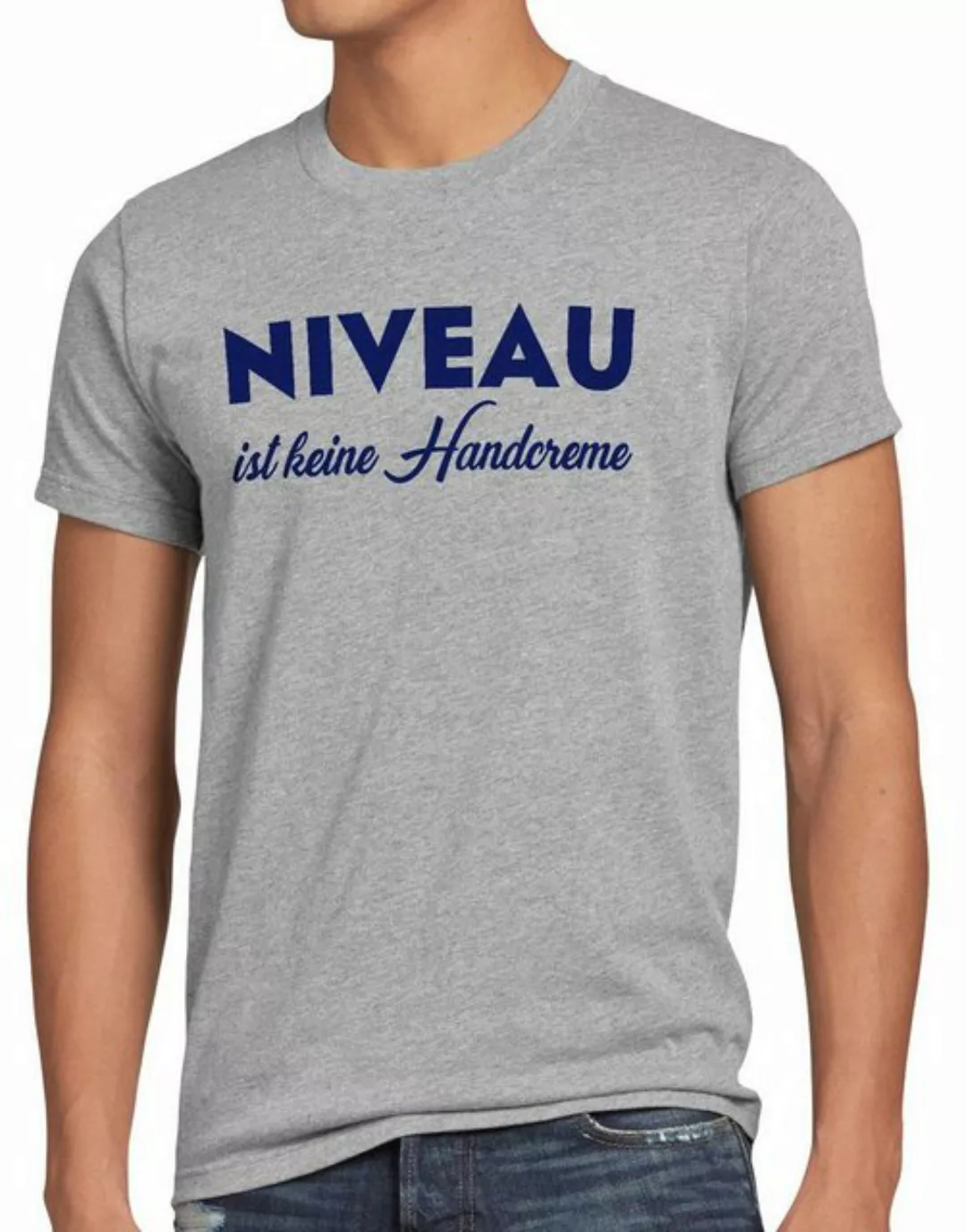 style3 Print-Shirt Herren T-Shirt Niveau ist keine Handcreme Creme Funshirt günstig online kaufen