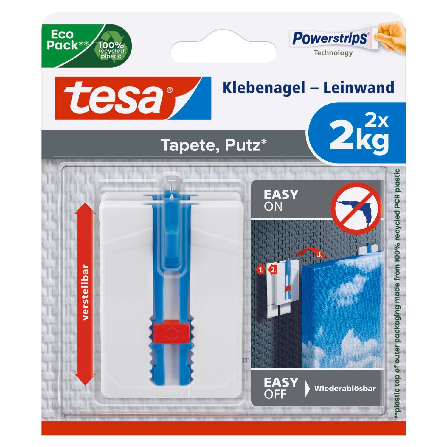 Tesa Klebenagel für Tapeten und Putz (max. 2 kg) günstig online kaufen
