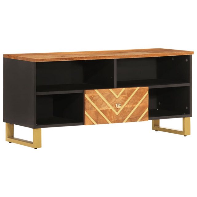 vidaXL TV-Schrank TV Schrank Sideboard Schrank Braun und Schwarz 100x33,5x4 günstig online kaufen