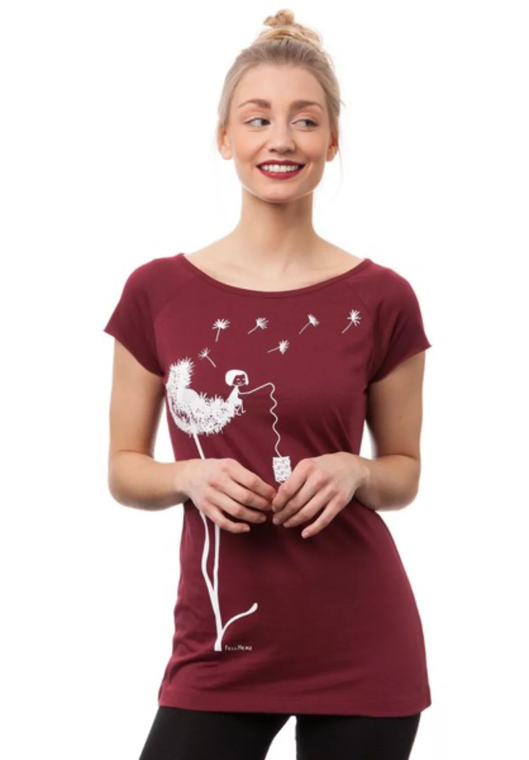 Damen T-shirt Pusteblume Bio Fair günstig online kaufen