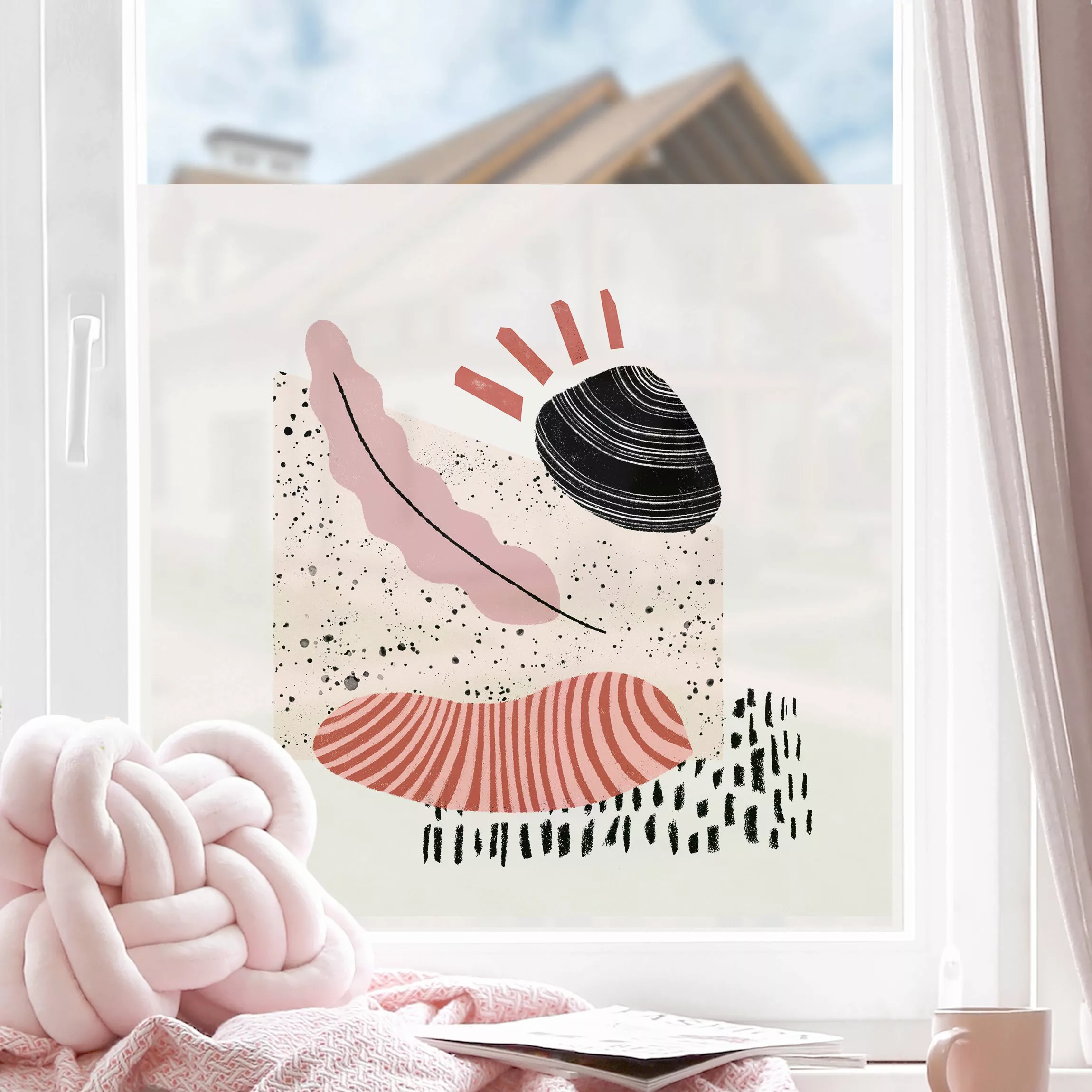 Fensterfolie Pastellige Collage I günstig online kaufen