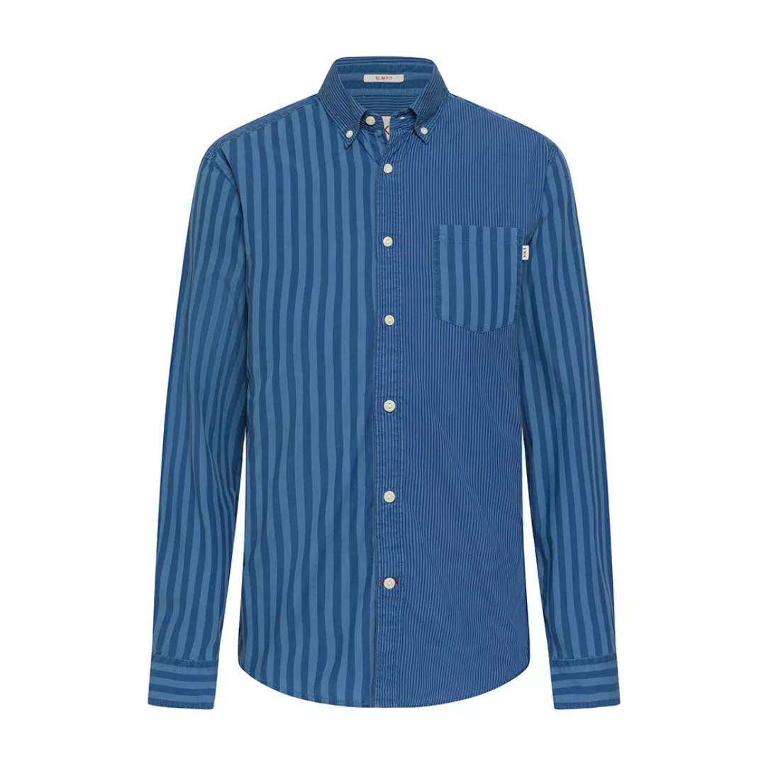 Hackett Gmt Dye Pop Straight Langarm Hemd L Blue günstig online kaufen