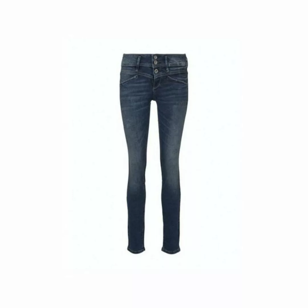 Tom Tailor Damen Jeans ALEXA - Sllim Fit - Blau - Random Bleached Blue Deni günstig online kaufen