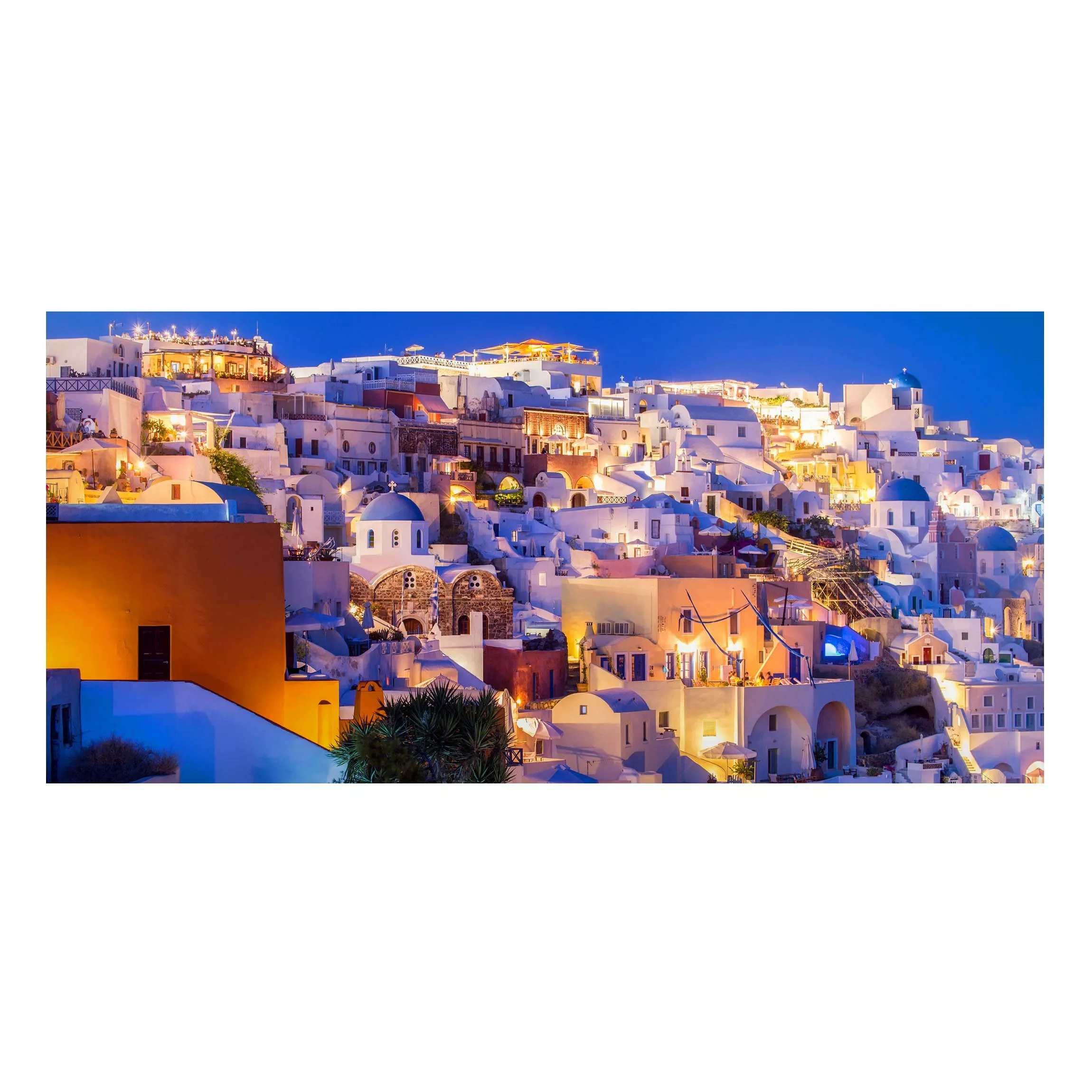 Magnettafel Santorini at night günstig online kaufen